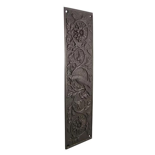 11 1/4 Inch Cockateel Bird and Flower Push Plate