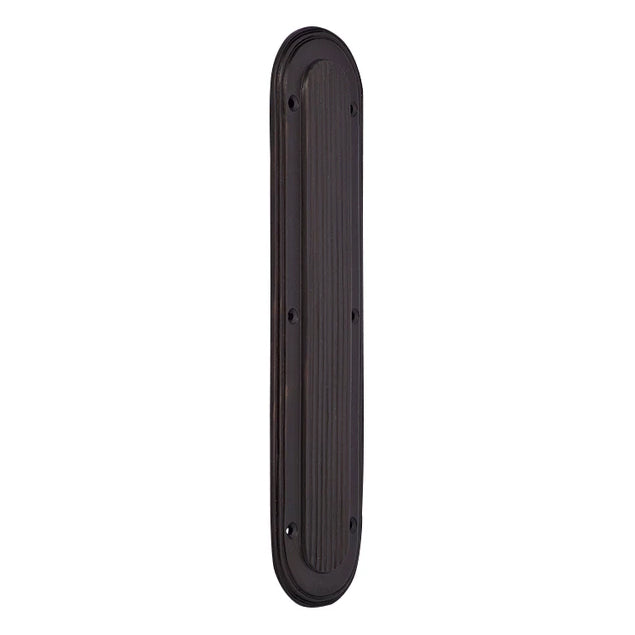 10 1/2 Inch Classic Art Deco Solid Brass Push Plate (Several Finishes Available)