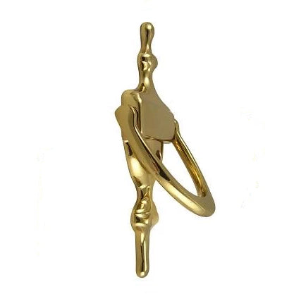 COPPER MOUNTAIN HARDWARE 6 1/2 Inch (6 1/4 Inch c-c) Solid Brass Traditional Door Knocker