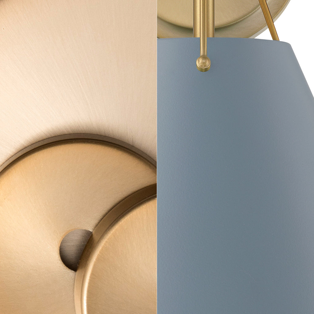 Crystorama Crystorama Xavier 2 Light Vibrant Gold + Blue Chandelier
