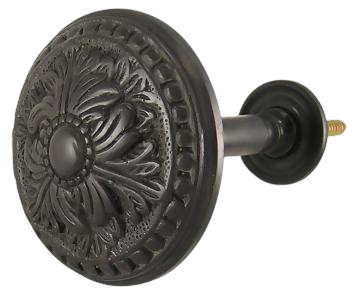 Solid Brass Baroque Style Curtain Tie Back (Polished Brass Finish)
