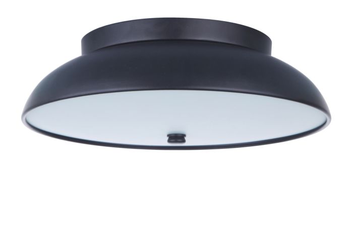 ##Antique Hardware## Soul 1 Light 12.5" LED Flushmount in Flat Black
