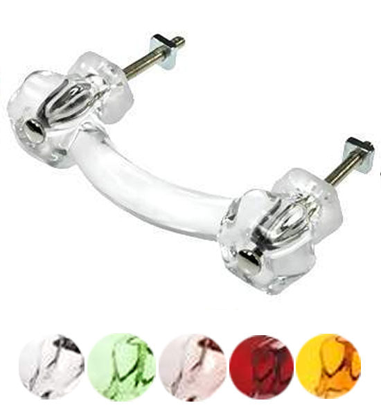 COPPER MOUNTAIN HARDWARE Authentic Glass Drawer Handles & Furniture Pulls  in 14 Colors
