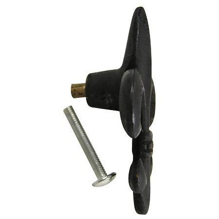 2 5/8 Inch Large Oversized Antique Fleur de Lis Cabinet & Furniture Knob (Several Finishes Available)