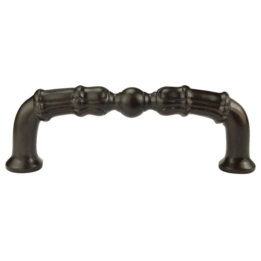 5 Inch Overall (4 1/3 Inch c-c)  Solid Brass Victorian Style Pull