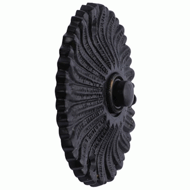 Solid Brass Antique Flower Doorbell Push