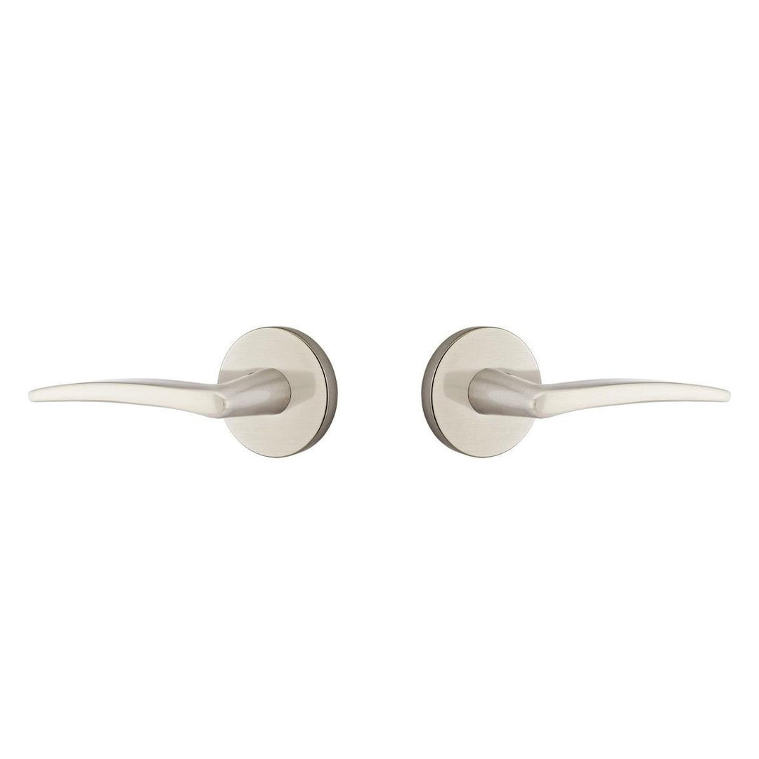 Emtek Solid Brass Poseidon Lever With Disk Rosette (Several Finish Options) EMTEK