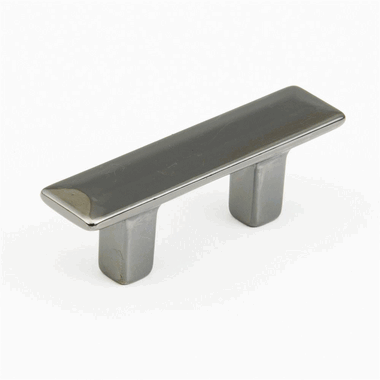 2 1/2 Inch (1 1/4 Inch c-c) Skyevale Cabinet Pull (Black Chrome Finish) SCHAUB